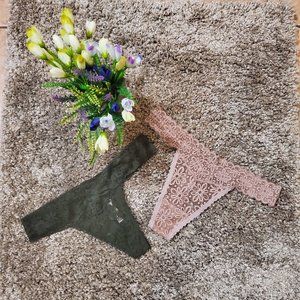 Victoria's Secret Sexy Lace Thongs 2Pcs